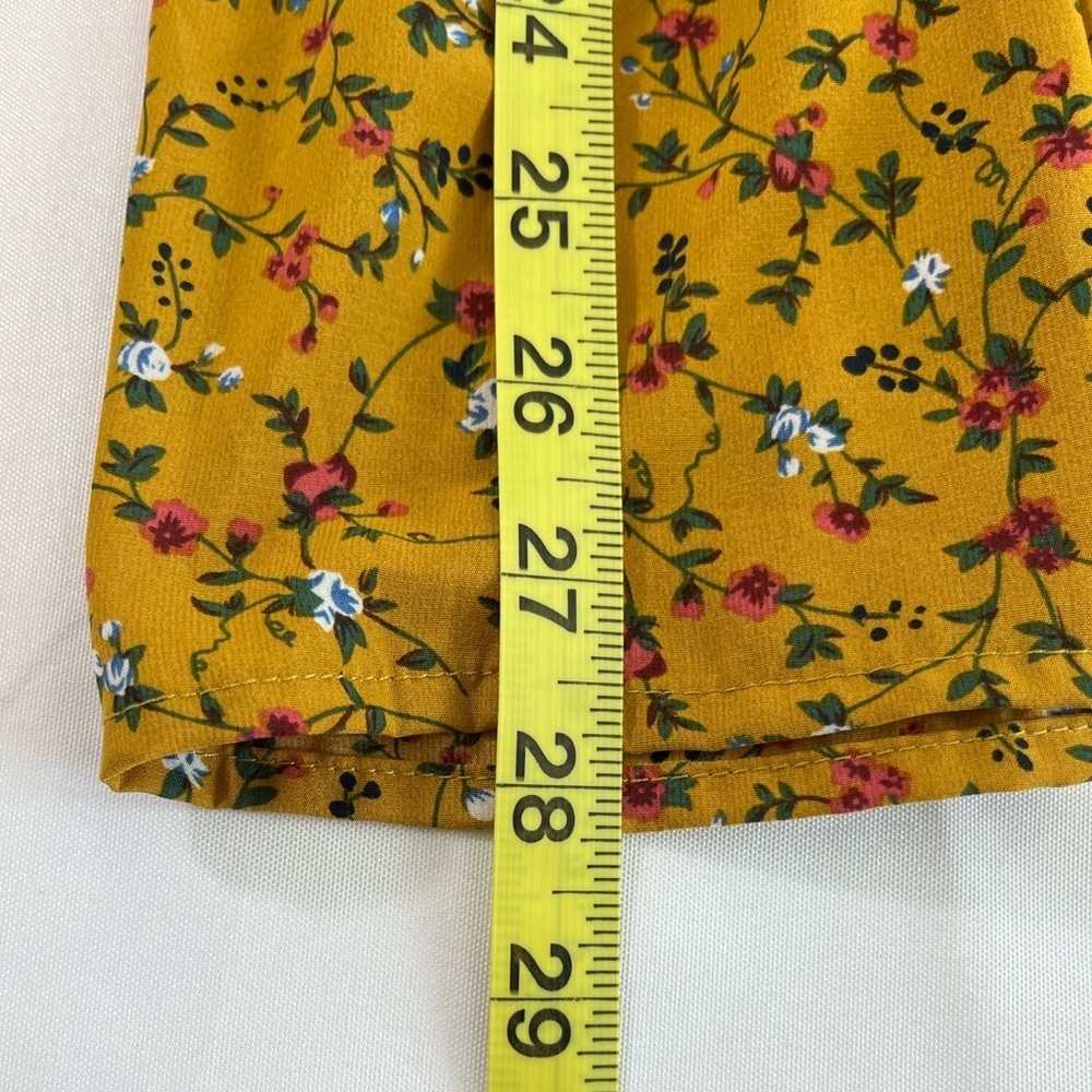 UMGEE Ruffled Strapless Flare Jumpsuit Medium - Ditsy Floral Tiered Comfy - Picture 9 of 10
